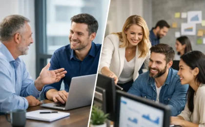 Vergleich LinkedIn-Sparring und Agentur