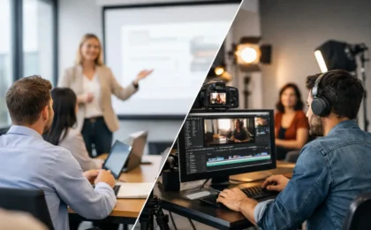 Schulung versus Contentproduktion richtig wählen